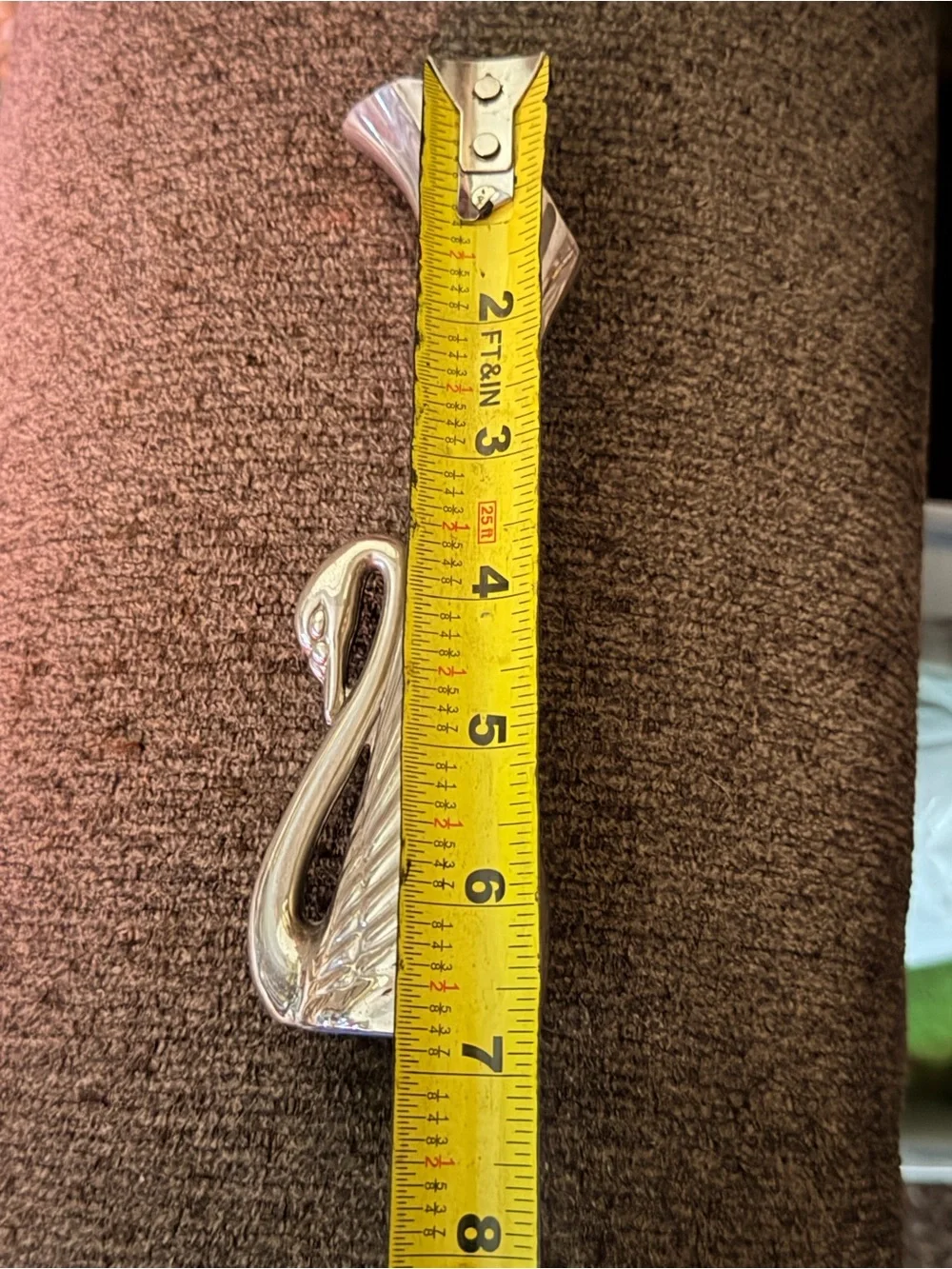 Vintage Silver Plate Swan Bud Vase Art Nouveau Style 7” Elegant Floral Decor